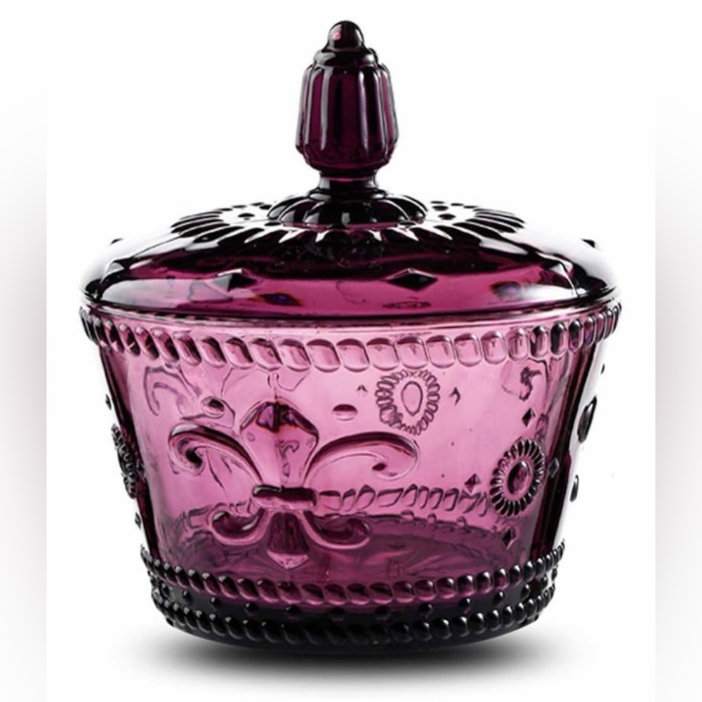 Purple‎ Glass Decorative Jar